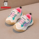 巴布豆（BOBDOG）童鞋女童軟底運(yùn)動鞋2025秋季新款兒童鞋幼兒防滑學(xué)步鞋兒童跑步鞋 米卡其1015513088 25 內(nèi)長158mm