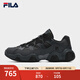 斐樂（FILA）官方男鞋JAGGER 2025復(fù)古運(yùn)動(dòng)鞋2025秋新款爪爪鞋老爹鞋 影黑灰/黑-DB 43