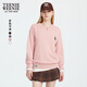 Teenie Weenie小熊女裝衛衣2025年秋季新款簡(jiǎn)約寬松學(xué)院風(fēng)圓領(lǐng)上衣 粉色 M