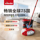微力達（Vileda）德國免手洗旋轉拖把家用易拖凈腳踩擠水懶人地拖脫水墩布 德國炫動(dòng)三角旋轉拖把1桿1頭