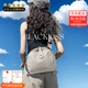 BLACKKISS女包帆布2025新款貝殼包單肩包斜挎包包休閑運(yùn)動(dòng)旅行徒步挎包布包 米色款二（拉鏈頭是米白）（優(yōu)質(zhì)版本）