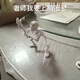 知酷骷髏可動(dòng)人偶骨架玩具骨節搞怪人偶關(guān)節可動(dòng)立體骷髏人模型抽象擺 白色骷髏