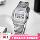 卡西歐手表 時尚簡約復(fù)古小方塊 潮流運動百搭電子表學(xué)生表考試表 F-91WS-8