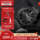 西鐵城(CITIZEN)手表 光動(dòng)能日星雙顯黑盤(pán)不銹鋼覆BIP表帶時(shí)尚商務(wù)男表  BU4034-82E