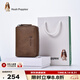 暇步士（Hush Puppies）卡包真皮零錢(qián)包男士證件夾風(fēng)琴式拉鏈卡片包名片夾禮物送男友 卡其色HC-1811046W-2415