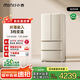 小吉（MINIJ）[國家補貼20%]508L法式多門廚房客廳奶油風(fēng)復(fù)古冰箱雙變頻一級能效除菌凈味變溫BCD-508WBS