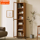 葉余臥室楠竹置物架簡(jiǎn)易書(shū)架落地客廳家用實(shí)木學(xué)生書(shū)柜多層收納架 40單門(mén)七層-