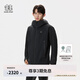 KOLON SPORT/可隆防水沖鋒衣 男子GTX 2L防風(fēng)透濕耐磨連帽夾克外套 LHGJ5SN031-BK 黑色 XL 180/100A