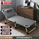 OQB德國(guó)午休折疊床單人床墊家用陪護(hù)床行軍床辦公室醫(yī)院簡(jiǎn)易加固便攜 56*170豪華加寬加固灰