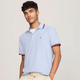 Tommy Hilfiger美國Tommy Hilfiger湯米男士美式POLO衫翻領(lǐng)短袖清倉 天藍色帶邊 M 165-175cm/60-75kg