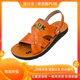 學(xué)生新款真皮涼鞋男童10-16歲 外穿運(yùn)動(dòng)防滑沙灘鞋大童軟底涼拖鞋 818涼鞋（棕色） 大童鞋碼數(shù)偏小 41 (鞋長(zhǎng)25.5CM/適合腳長(zhǎng)24.5CM)