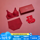 金三塔內(nèi)衣女紅品真絲文胸中腰內(nèi)褲紅色本命年婚慶文胸內(nèi)褲套裝禮盒 焦糖紅2963 M