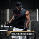 Monster Guardians運(yùn)動(dòng)背心男溫變印花無袖t恤彈力透氣訓(xùn)練健身背心 黑色 L