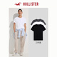 HOLLISTER經(jīng)典小海鷗圖案25夏3件裝棉質(zhì)正肩T恤男女裝324-5118 黑白灰 S (175/92A)