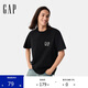 GAP男女裝2025春季新款印花logo圓領(lǐng)短袖T恤經(jīng)典上衣美版729123