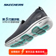 斯凱奇（Skechers）男鞋夏季新款GOWALK運動健步鞋一腳蹬軟底緩震防滑透氣網(wǎng)面休閑鞋 NVY海軍藍色 42.5 (270mm)