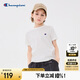Champion冠軍男女童短袖T恤2025夏季新款大小童親子裝C標(biāo)基礎(chǔ)純色兒童上衣