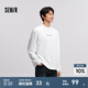 森馬（Semir）長袖T恤男冬季小高領(lǐng)打底衫寬松印花內(nèi)搭 本白10101 175/92A/L