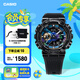 卡西歐（CASIO） G-SHOCK 金屬系列小鋼炮GM-110時(shí)尚運(yùn)動(dòng)男士手表防水防震 GM-110B-1APR-200M防水