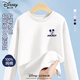 DISNEY迪士尼童裝兒童純棉長(cháng)袖T恤2025春秋新款時(shí)尚韓版插肩女童上衣男 迪潮米奇K白 130 130cm