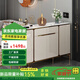 彌科優(yōu)（Mikeyou）輕奢巖板鞋柜一體隔斷家用門口現(xiàn)代簡約收納柜子玄關(guān)客廳門廳柜 【巖板臺面】80*34*100包安裝 師傅安裝