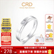 CRD克徠帝【現(xiàn)貨閃發(fā)】鉆戒鉑金鉆石戒指鉆石男戒婚戒 【Q00600-2】鉑金 男戒約3分
