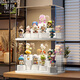 EACHY盲盒展示架收納盒透明防塵手辦玩具labubu泡泡瑪特展示盒-特大號(hào)