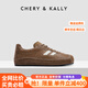 CHERY KALLY【焦糖布朗】氣質(zhì)休閑板鞋女2025新款輕便平底時尚女鞋女款 棕色 Brown 37