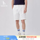 哈吉斯（HAZZYS）男裝 夏款男褲子上班族通勤短褲男休閑五分褲ACDZP0BBP64 白色WT 34 （175/82A）