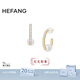 HEFANG何方珠寶古典珍珠耳環(huán)耳飾女士輕奢高級感生日禮物送女友 金色