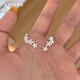 Lnieer999足銀繁花耳釘女2025新款爆款小眾設(shè)計(jì)高級(jí)感養(yǎng)耳洞銀耳環(huán)耳飾 繁花耳釘【999足銀】