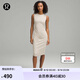 lululemon丨Shirred Nulu? 女士腰部收褶中長背心裙 LW1EYTS 莫哈韋黃 XXS /2
