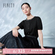 菲妮迪（FINITY）襯衫2025年夏季新款簡(jiǎn)約氣質(zhì)名媛小香風(fēng)短袖上衣女 黑色 XL