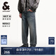 杰克·瓊斯（JACK&JONES）時尚百搭潮酷出街百搭休閑廓形水洗長褲牛仔褲下裝男裝225232096 A13深牛仔藍 常規(guī) 32 175 W32/L32