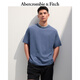 ABERCROMBIE & FITCH【重磅圓領】男裝25夏季新款經(jīng)典小麋鹿美式短袖T恤KI124-5181 復古藍 S (175/92A)