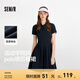 森馬（Semir）[商場同款]連衣裙女撞色polo領(lǐng)夏季2025新款運動學院風百褶裙 藍色調(diào)00388 XL 170/92A