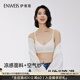伊維斯【SOS-小冰紗】內(nèi)衣女冰紗無尺碼超薄透氣承托收副乳文胸背心女 樺白色 均碼