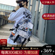 CALWAN KEODH書包男女ins初中高中大學(xué)生潮流大容量雙肩包輕便電腦旅行背包 藍(lán)色【小牛掛件+隨機(jī)徽章】實(shí)用小眾百搭通勤運(yùn)動(dòng)大包