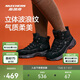 斯凱奇貝殼熊女鞋冬季加絨保暖復古高幫時尚熊貓鞋