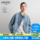 艾諾絲雅詩(shī)【商場(chǎng)同款】2025春秋新品寬松個(gè)性時(shí)髦100%棉牛仔短外套40221070 牛仔蘭 M