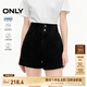 ONLY夏季時(shí)尚百搭高腰顯瘦A字短褲牛仔褲女|124243004 J09 深牛仔灰色 S 160/64A