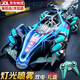 伊貝智遙控汽車(chē)兒童玩具男孩賽車(chē)6-14歲手勢感應充電四驅漂移車(chē)生日禮物 藍-手柄-燈光音樂(lè )-噴霧-雙電 噴霧F1方程式車(chē)3-8-12歲生日禮物