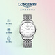 浪琴（LONGINES）瑞士手表 律雅系列 機(jī)械鋼帶男表L49604126