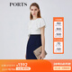 PORTS寶姿女裝春夏新品時(shí)尚Two-in-one疊片裝飾連衣裙LM8D198KWB008 丈青 M (6)