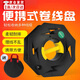 佐之尋卷線盤便捷卷線盤收線盤盤線器空盤電纜收線盤輪纏線電線收納  升級款黑色-手搖卷線盤+收納包