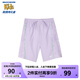 Skechers斯凱奇童裝男女童梭織短褲兒童夏季戶外運(yùn)動(dòng)褲時(shí)尚休閑褲P224K085 淺雪青色/00EW 150 cm