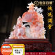 伯莎丹頓玉石山水玉雕擺件客廳玄關(guān)裝飾品靠山石辦公室開業(yè)喬遷禮品送朋友 鴻運滿堂（高約71cm）藏品紅花