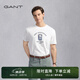 GANT/甘特25年新款夏季男士純色打底衫休閑簡約百搭圓領(lǐng)短袖T恤 105-白色 XL