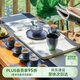 萬仟堂（Edenus） 茶具高檔茶具套裝夏荷成套陶瓷功夫茶具家用送禮窯變青綠釉專享