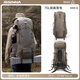 BISINNA 戶(hù)外大容量登山包專(zhuān)業(yè)旅行徒步登山輕便背包 70+5L淺咖色
